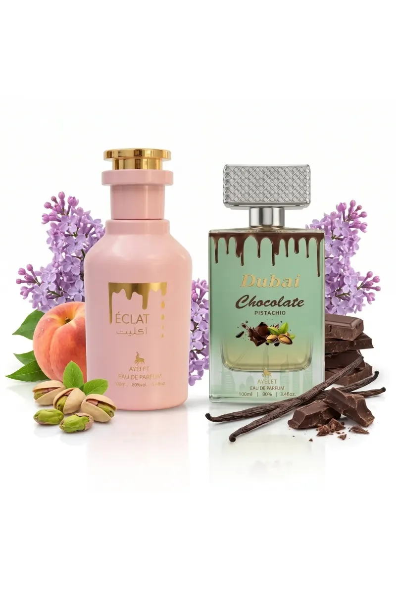 Set of 2 Oriental Perfumes for Women 100ML - Eclat + Dubai Chocolate