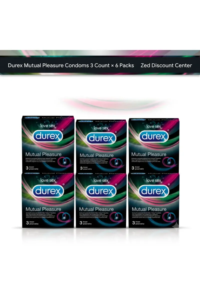 Mutual Pleasure Condoms 3 Count × 6 Packs