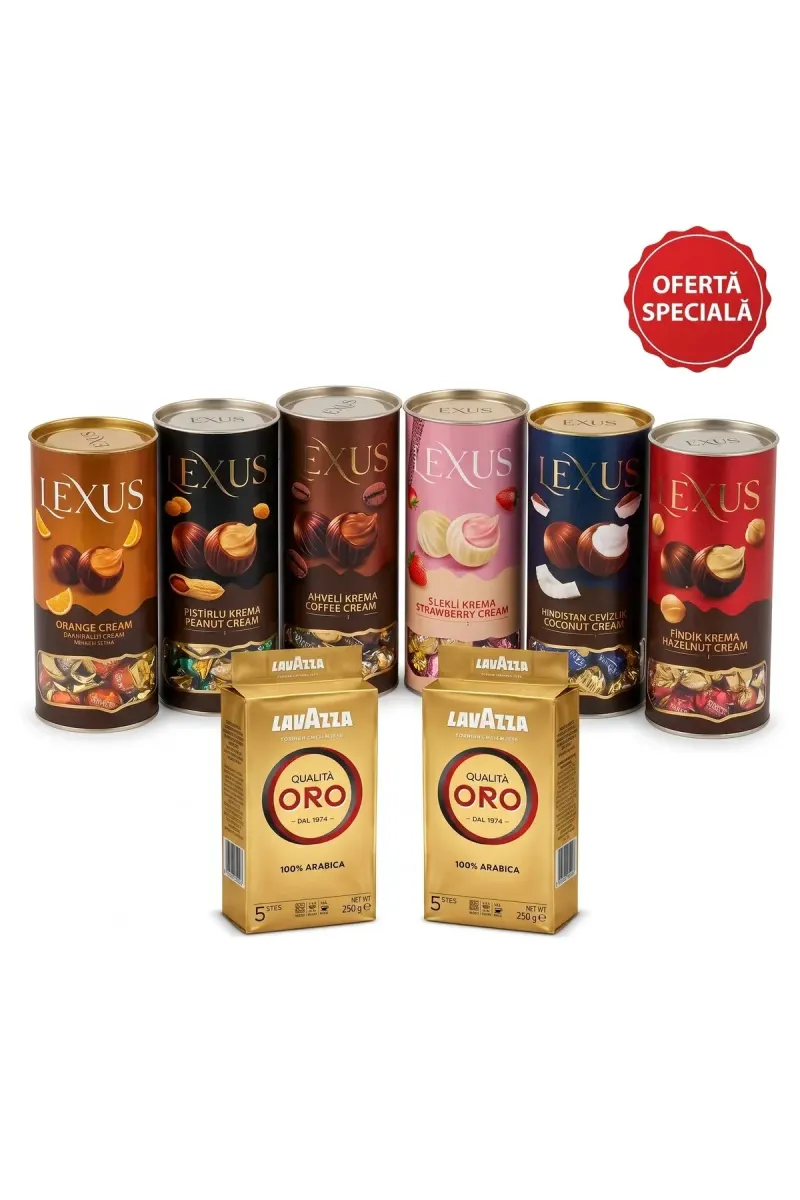 Qualità Oro Premium Coffee (2x250g) & 6-Flavor Chocolate Bundle (6x500g)