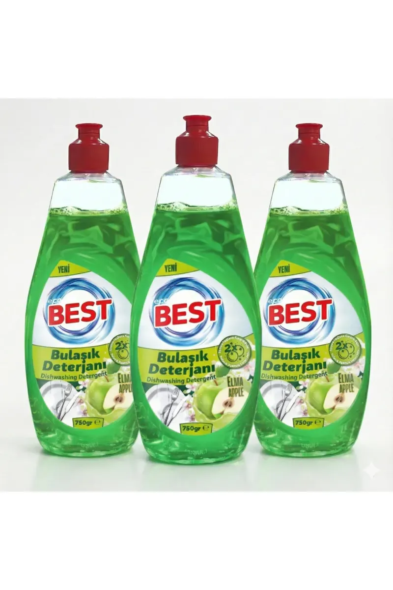Hand Wash Dish Detergent Apple 3 x 750ml