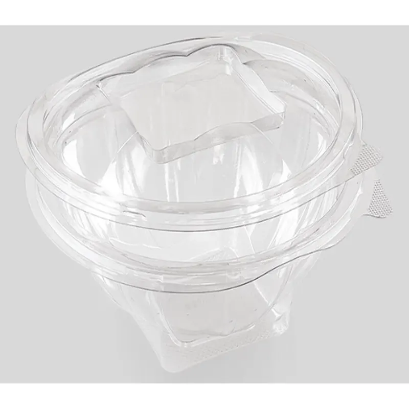QualityPack Caserole Rotunde cu Capac Atasat Pet 500 ml