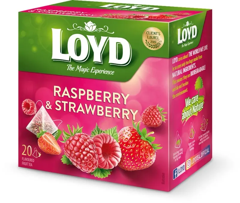 LOYD Ceai Zmeura si Capsuni 40 g
