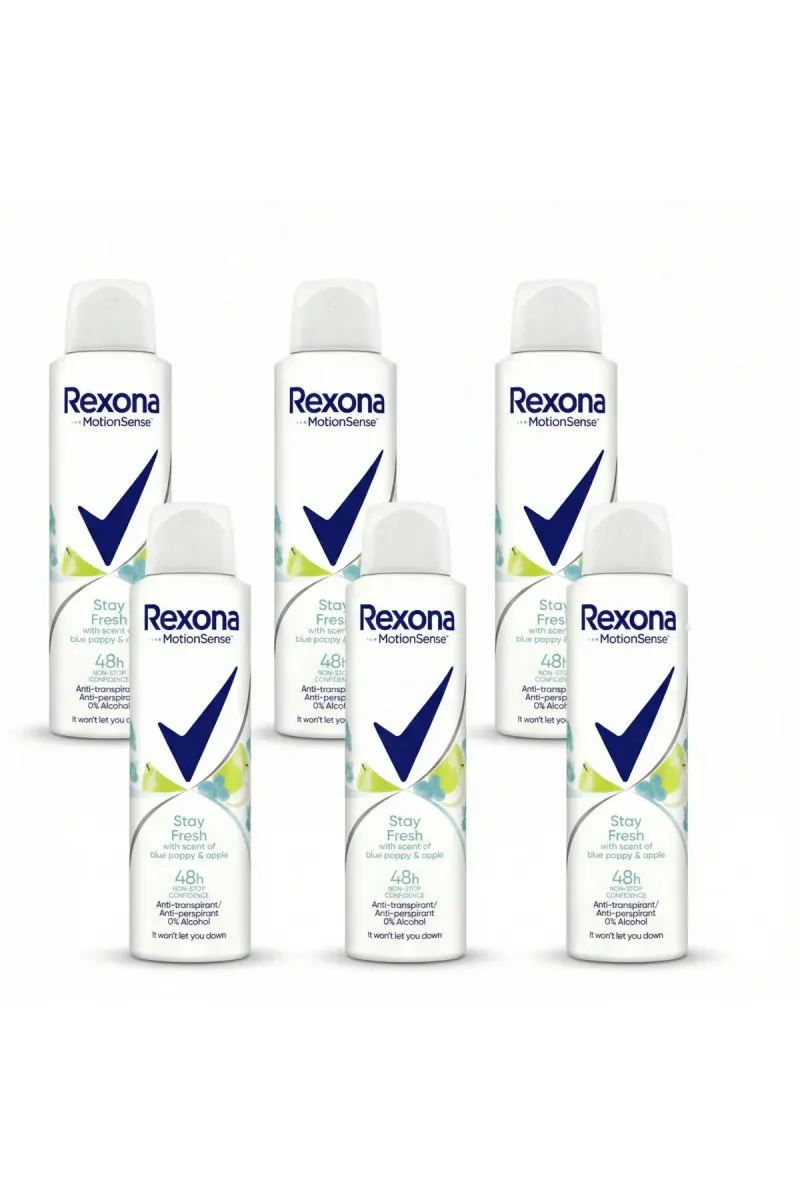 Deodorant spray Blue Poppy&Apple 48H 150 ml x 6 pieces