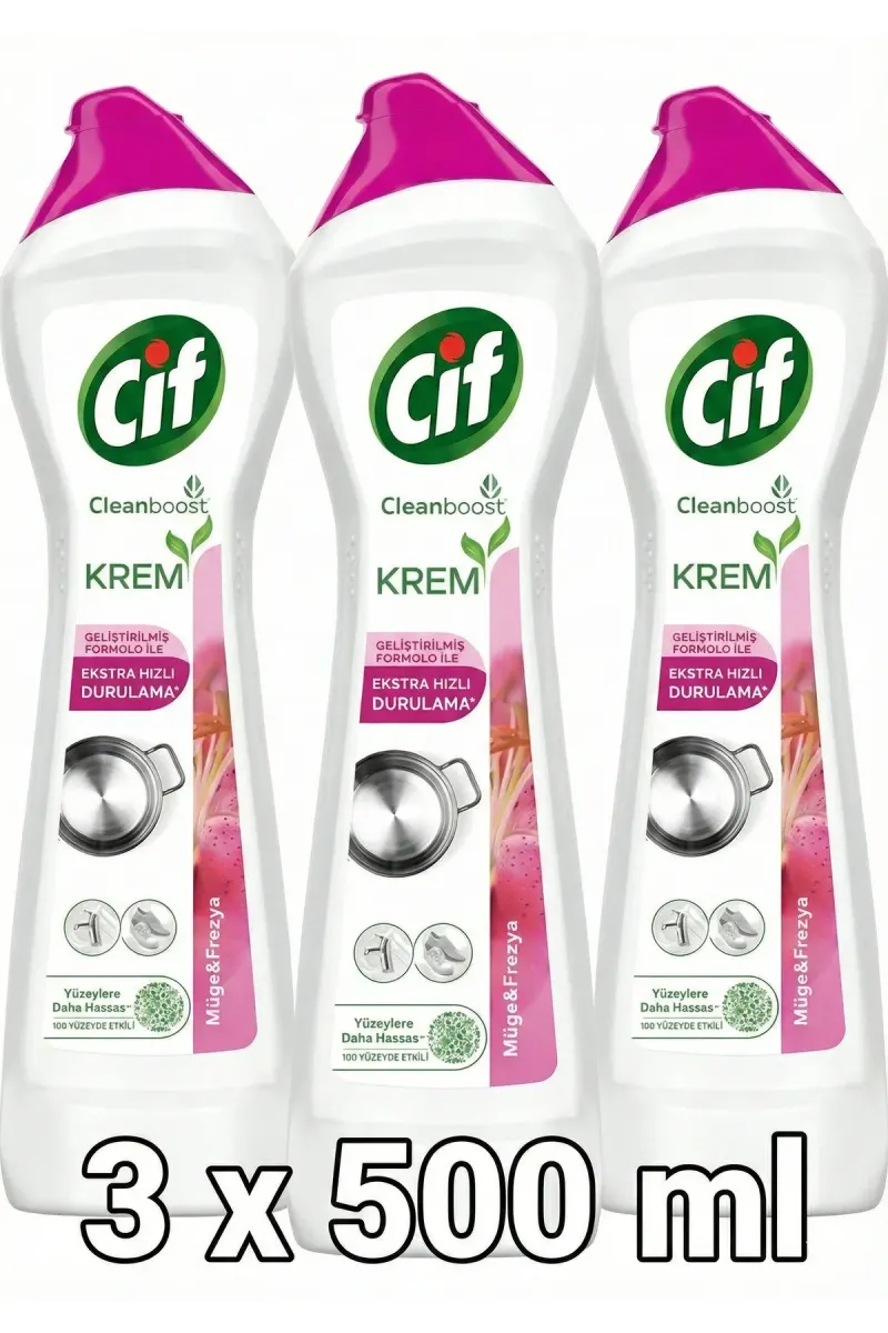 Cream Cleaner 3 x 500 ml Lily of the Valley & Freesia
