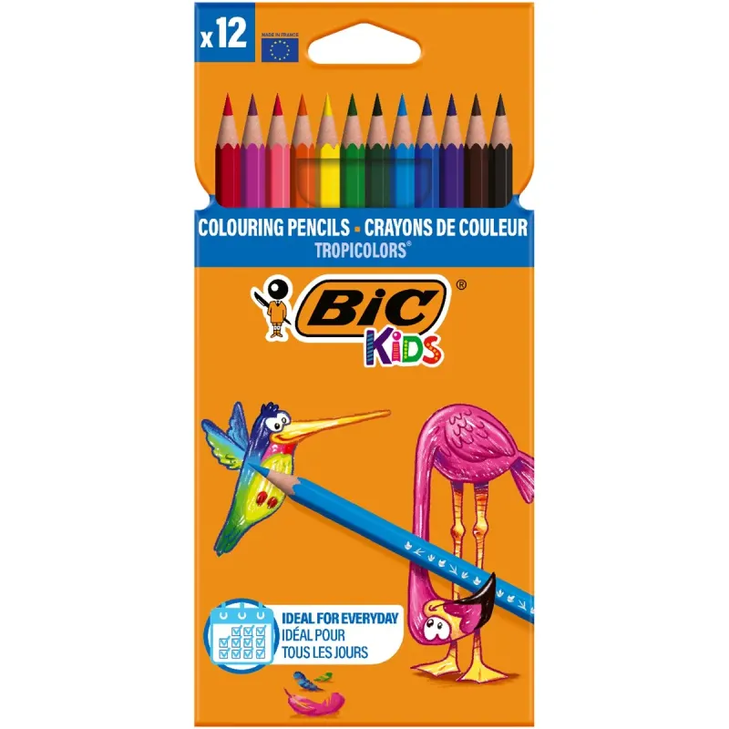 BiC Tropicolors Creioane Color 12 bucati