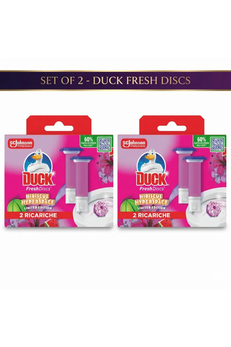 Pack 2 X Hibiscus Hyperspace toilet air freshener refills, 2 x 36 ml