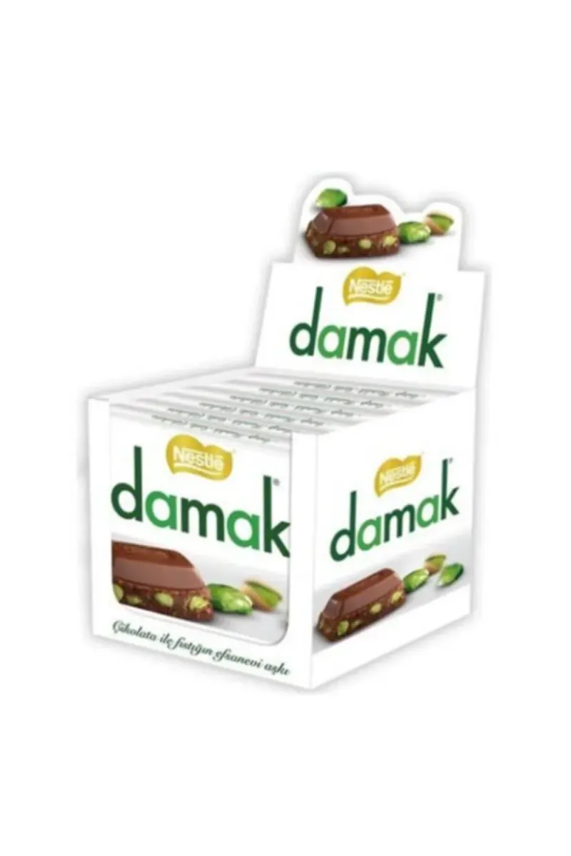 Damak Pistachio Milk Chocolate 60 gr x 6 Pieces