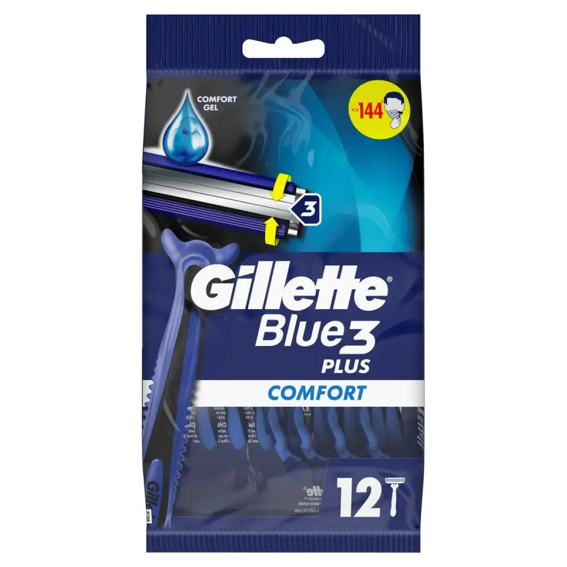 Gillette Blue 3 Aparate de Ras 12 bucati