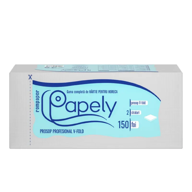 papely Prosop de Hartie V-Fold 2 straturi 150 foi