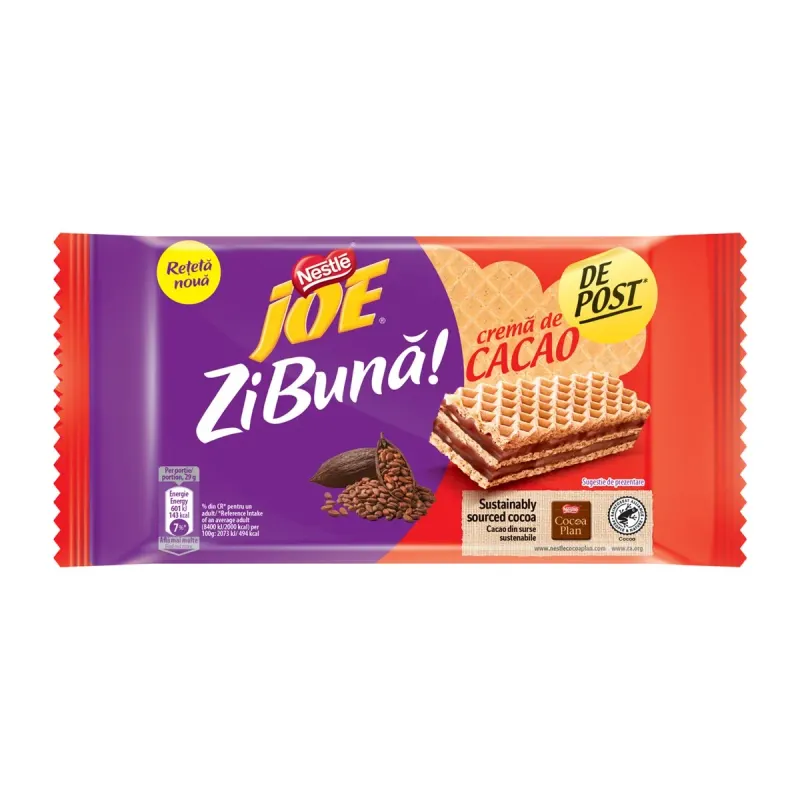 JOE Zi Buna Napolitane Cacao de Post 117 g