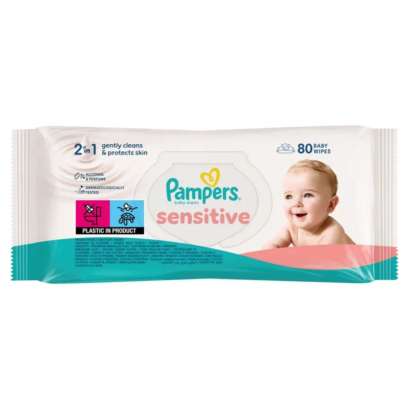 Pampers Sensitive Servetele Umede 80 bucati