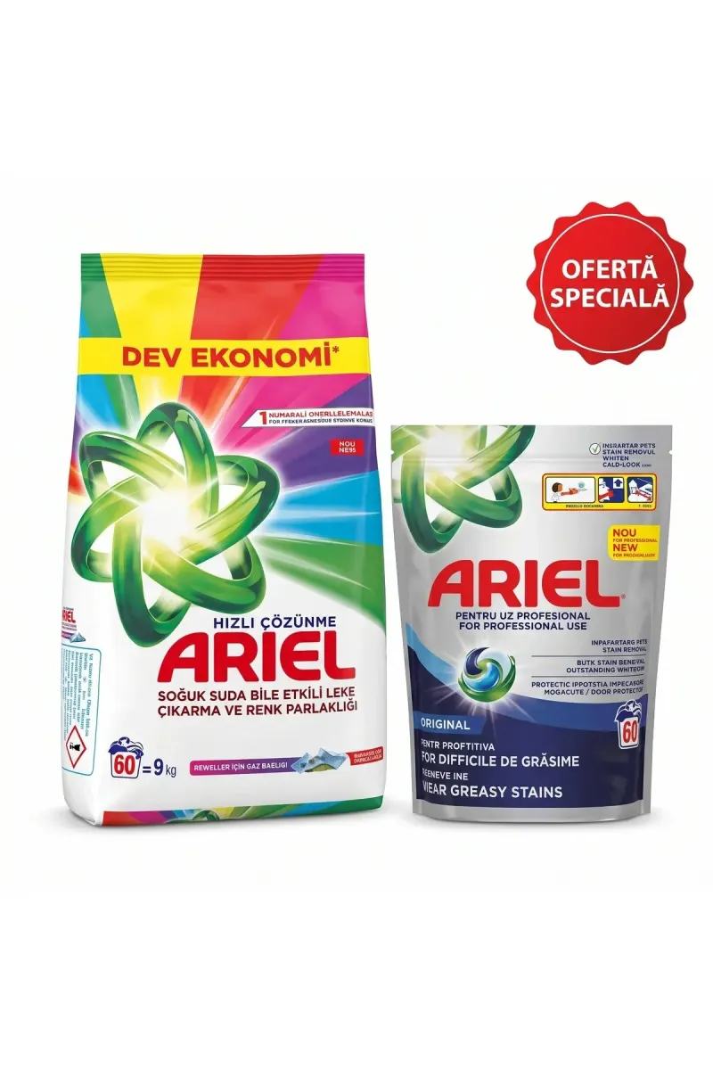 Professional Set: 9kg Fast-Dissolve Powder & 60 Washing Pods