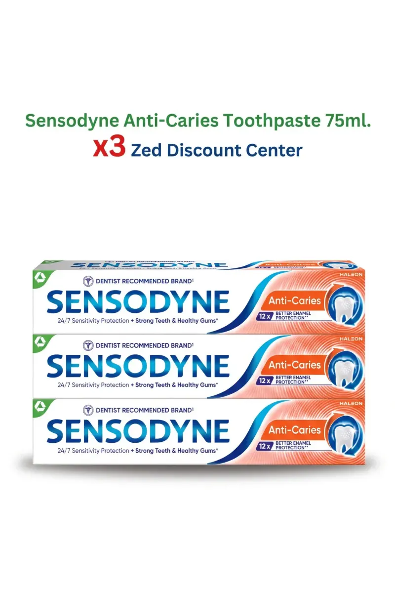 Anti-Caries Toothpaste 75 ml. x3
