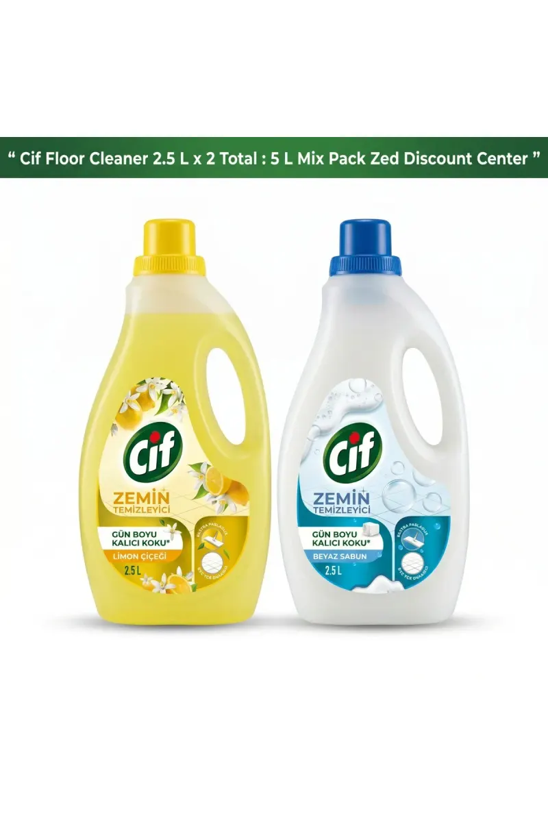 Floor Cleaner Mix Pack - 2.5 L x2 (White Soap and Lemon Blossom)