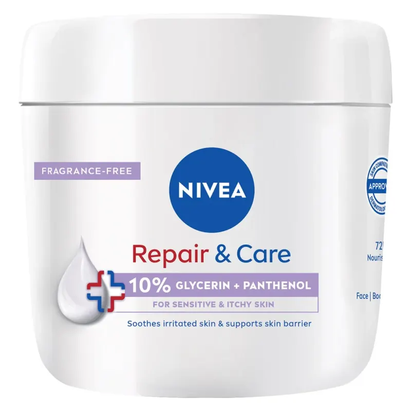 NIVEA Crema Reparatoare Sensitive Fata & Maini & Corp 400 ml