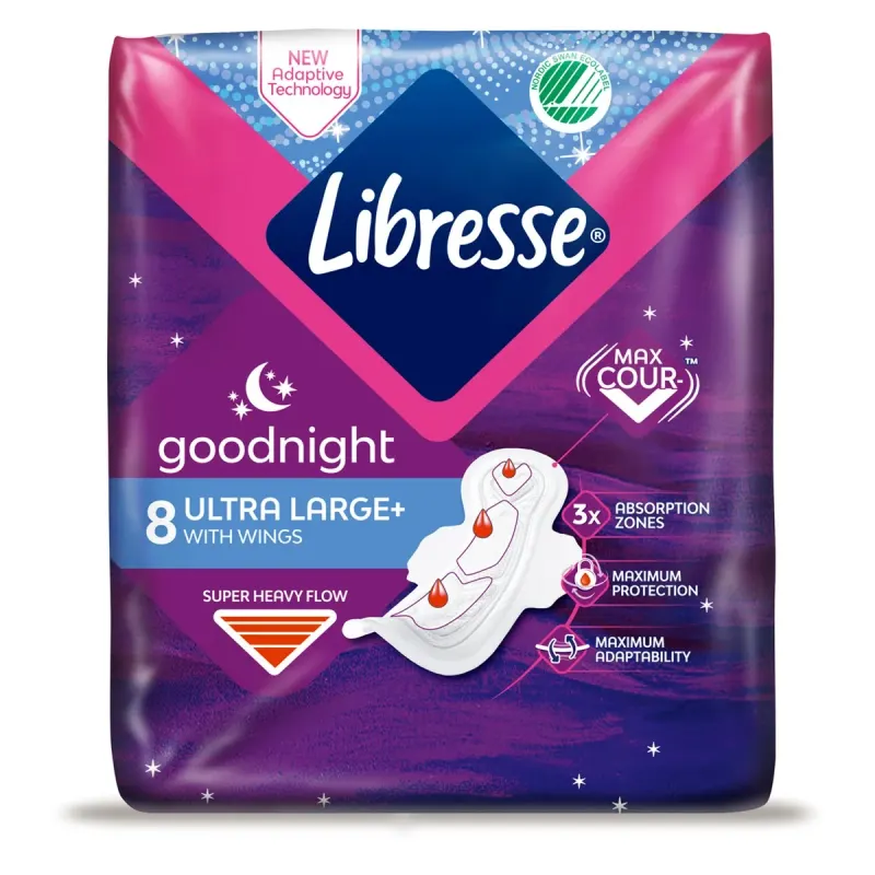 Libresse Ultra Goodnight 8 Absorbante