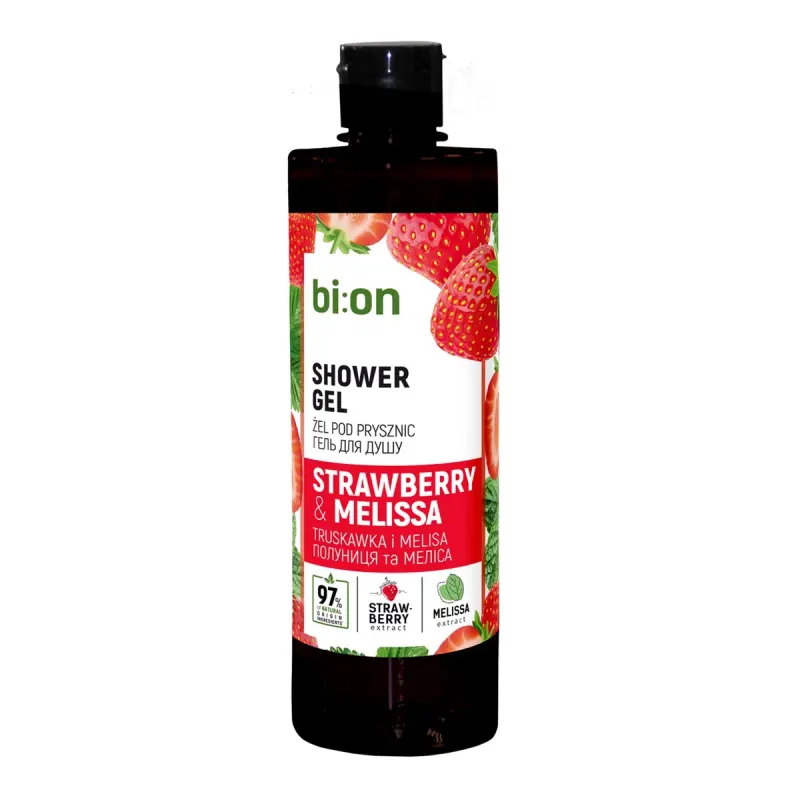 bi:on Gel de Dus Capsuni & Melissa 473 ml