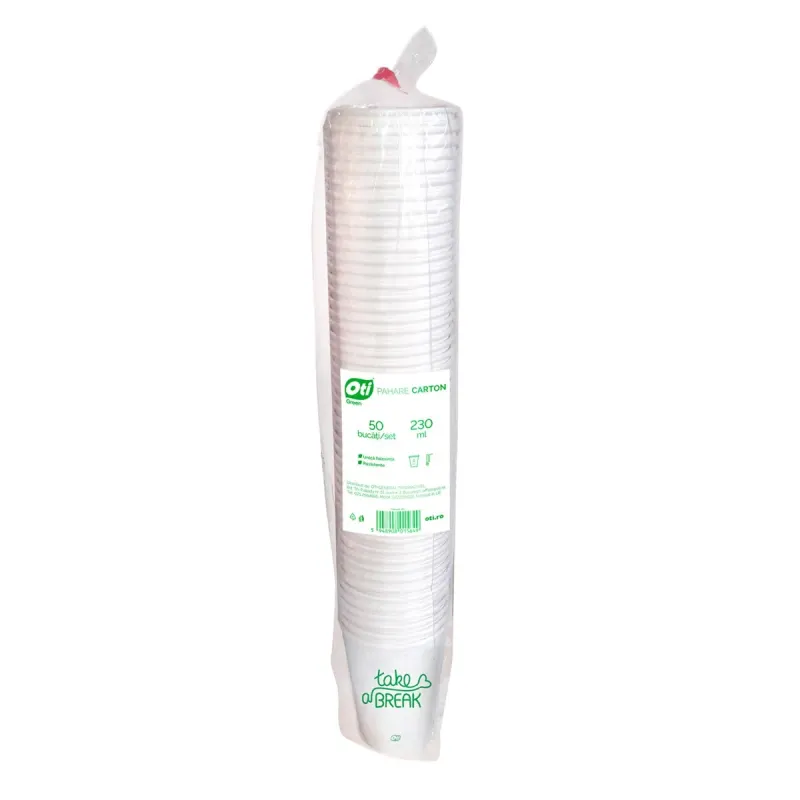 Oti Green Pahare din Carton 230 ml
