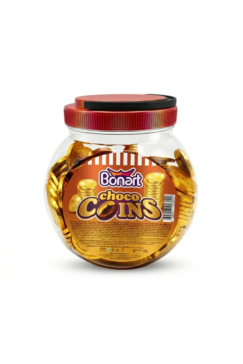 Bonart Choco Coin Chocolate Pet 1000g