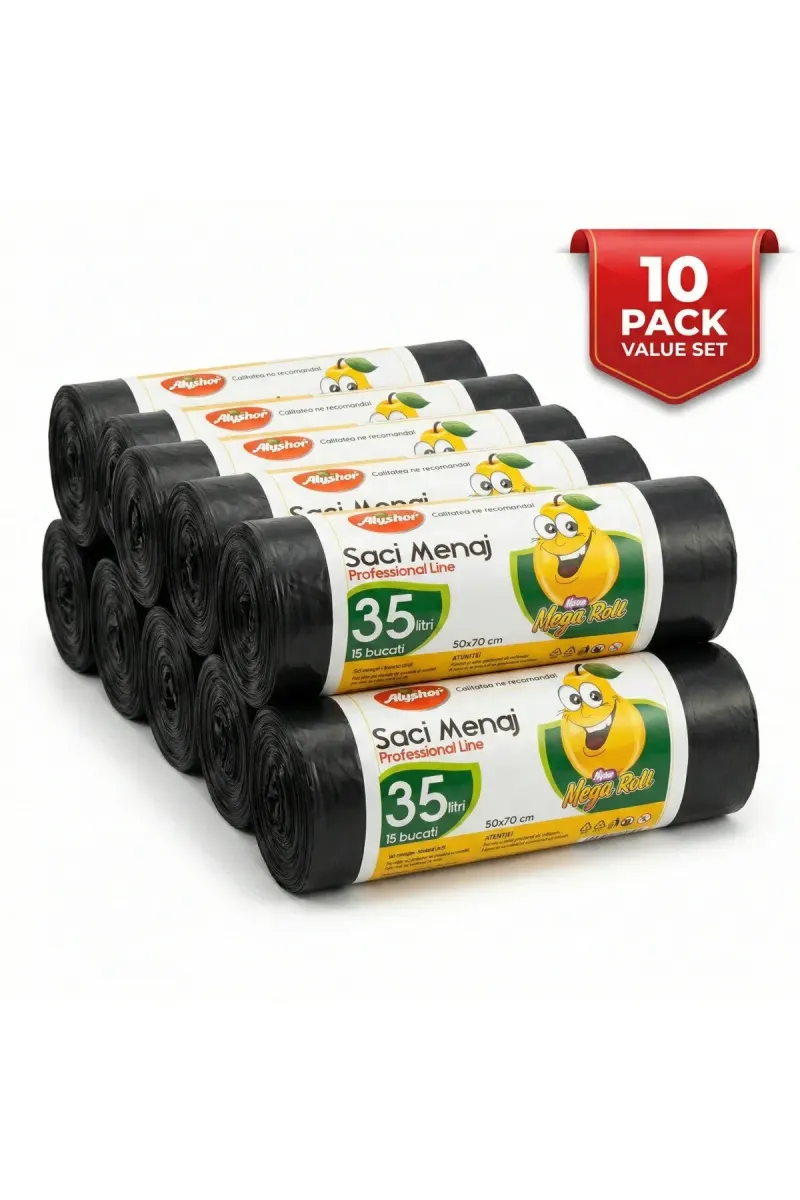 Garbage Bag - Discounted - 10 x 35 L / 15 pcs