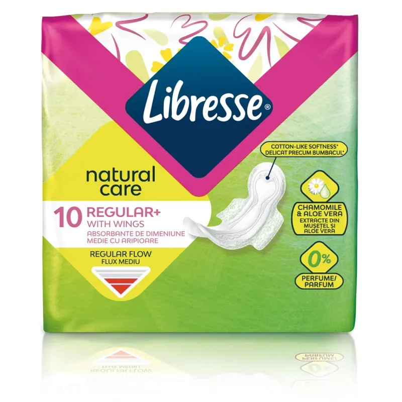 Libresse Natural Care Absorbante Regular 10 bucati
