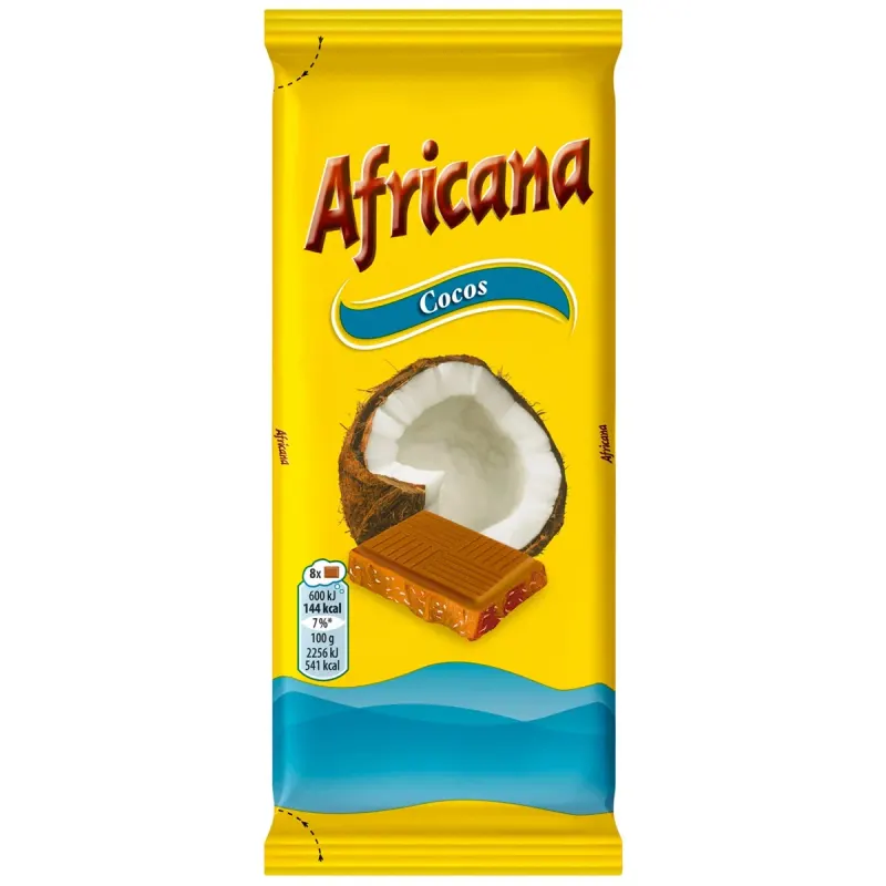 Africana Ciocolata Cocos 80 g