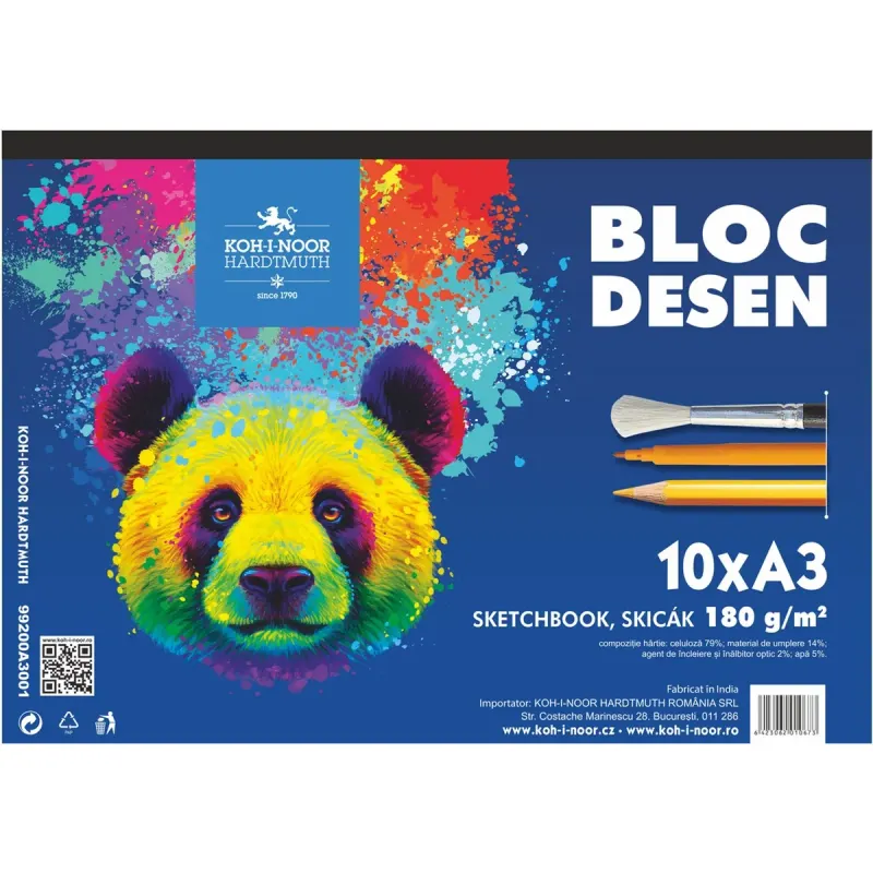 KOH-I-NOOR Bloc Desen A3 10 File