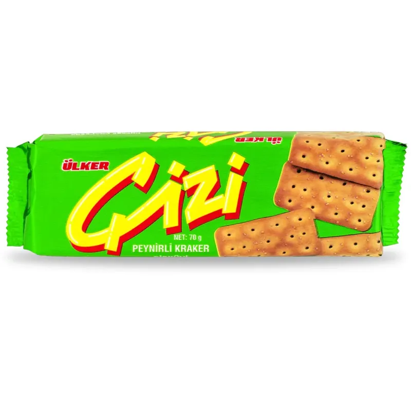 ULKER Cizi Crackers cu Aroma de Cascaval 4 x 70 g