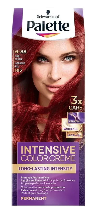 Palette Intensive Color Creme Vopsea De Par Nuanta RI5 Rosu Aprins 110 ml