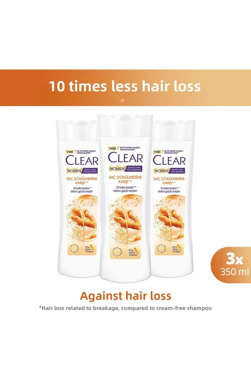 350 ml X3 Anti-Hair Loss Shampoo for Women - Effective on Dandruff