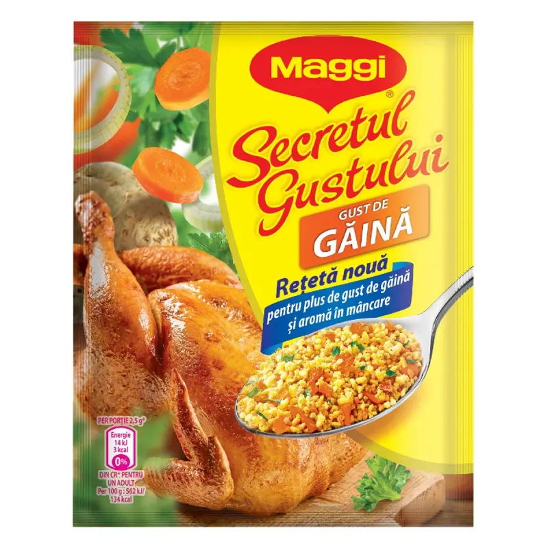 Maggi Secretul Gustului Baza pentru Mancaruri cu Gust de Gaina 5 x 75 g