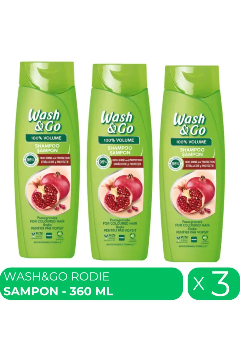 , shampoo with pomegranate extract for colored hair, 3 pcs x 360 ml