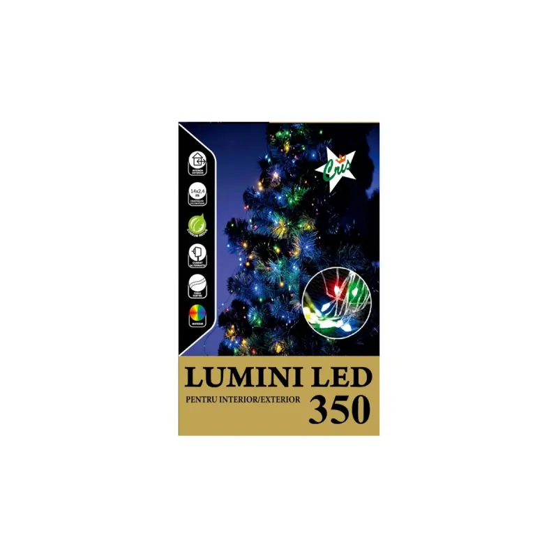 CRIS Instalatie cu 350 Leduri/Fir Cupru Subtire cu Miniled Deee 0.65Lei