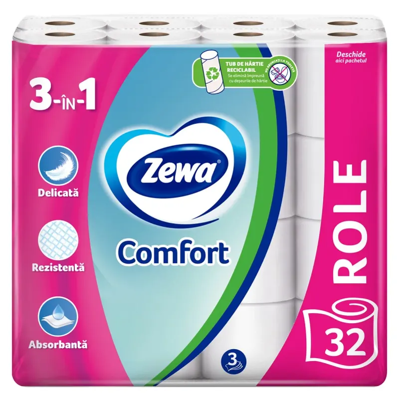 Zewa Comfort Hartie Igienica 3 Straturi 32 Role