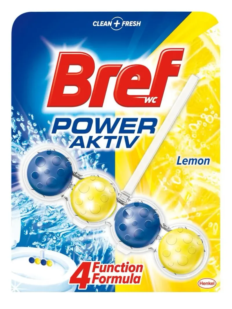 Bref Power Aktiv Odorizant Toaleta Lemon 50 g
