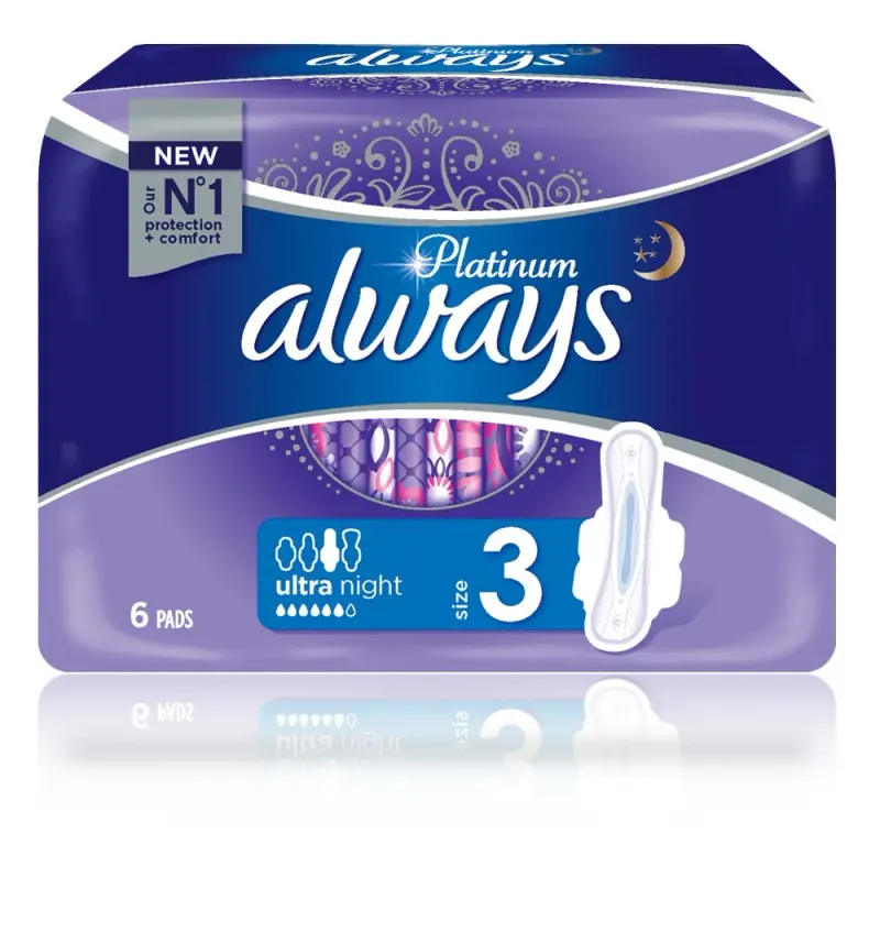 always Absorbante Platinum Night Size 3 6 bucati
