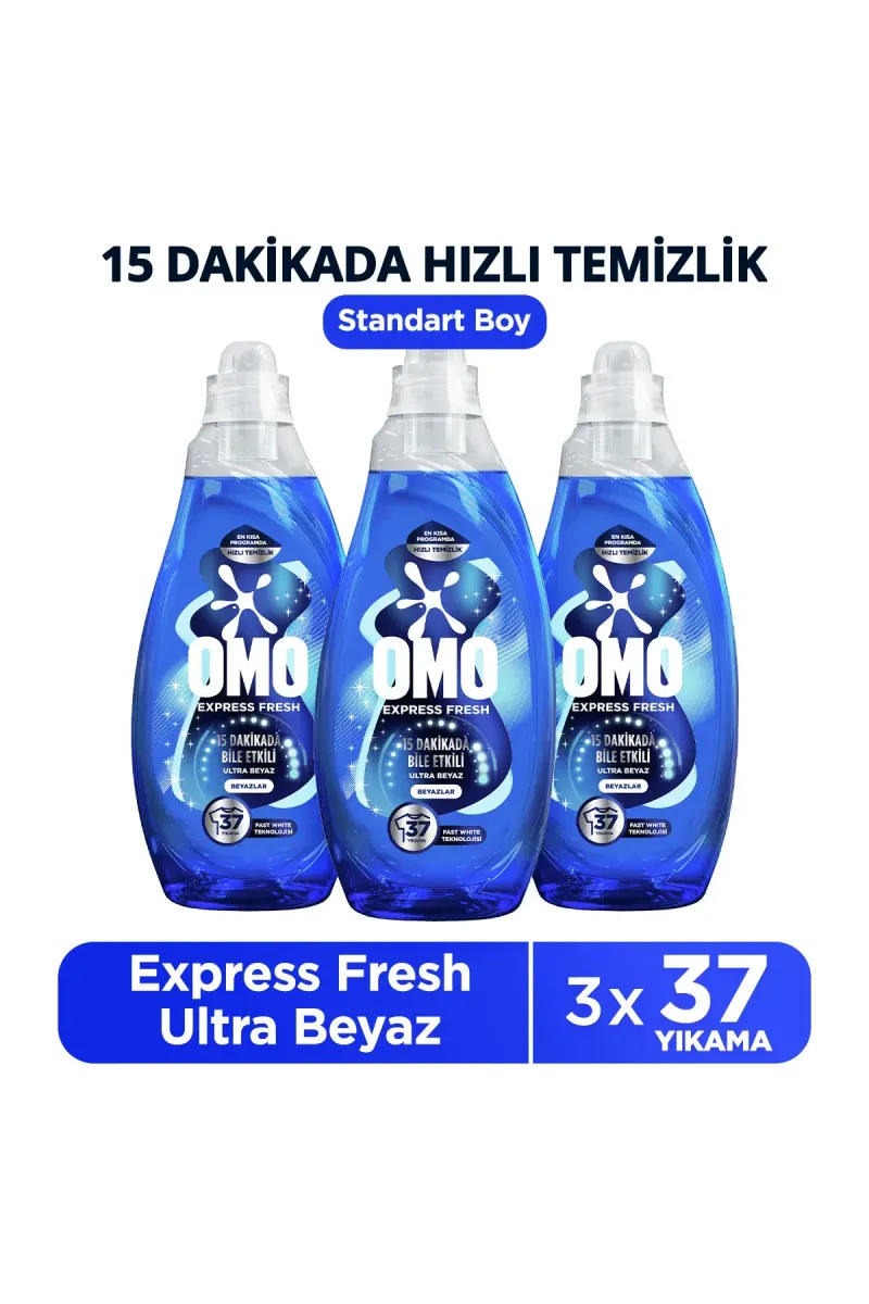 Express Fresh Ultra White Liquid Laundry Detergent 1480 ml x3