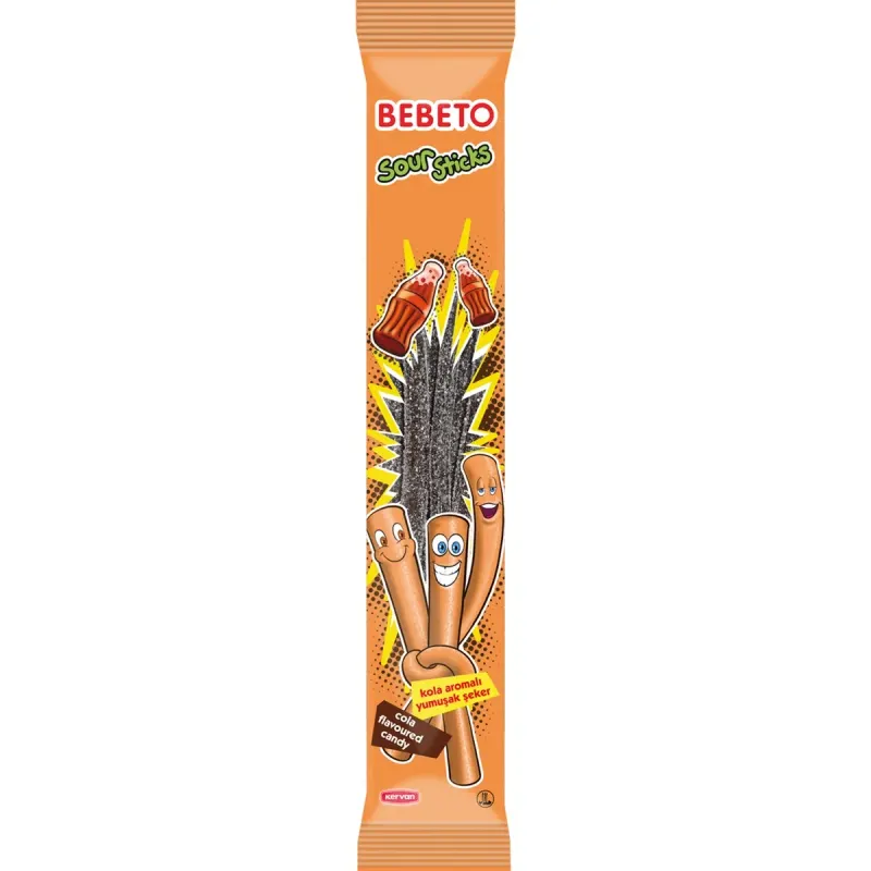 BEBETO Sour Stick Jeleu Cola 24 x 30 g