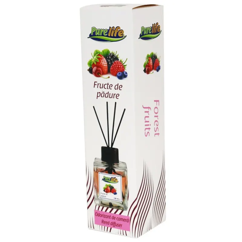 Purelife Odorizant cu Betisoare Fructe de Padure 120 ml