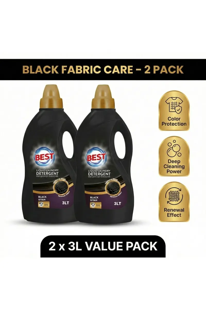 Liquid Laundry Detergent - Black 3L X2