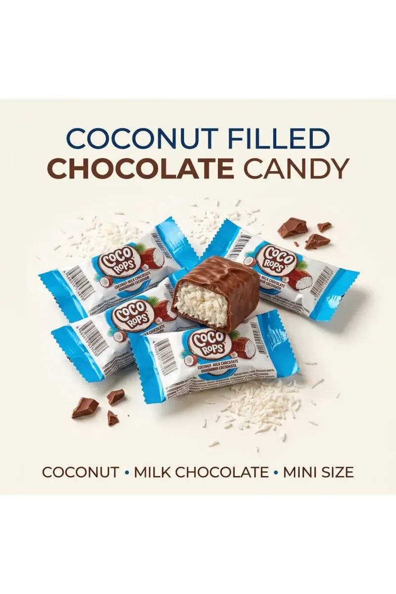 Coco Rops Mini Coconut Bar 16.5g x 180 Pieces