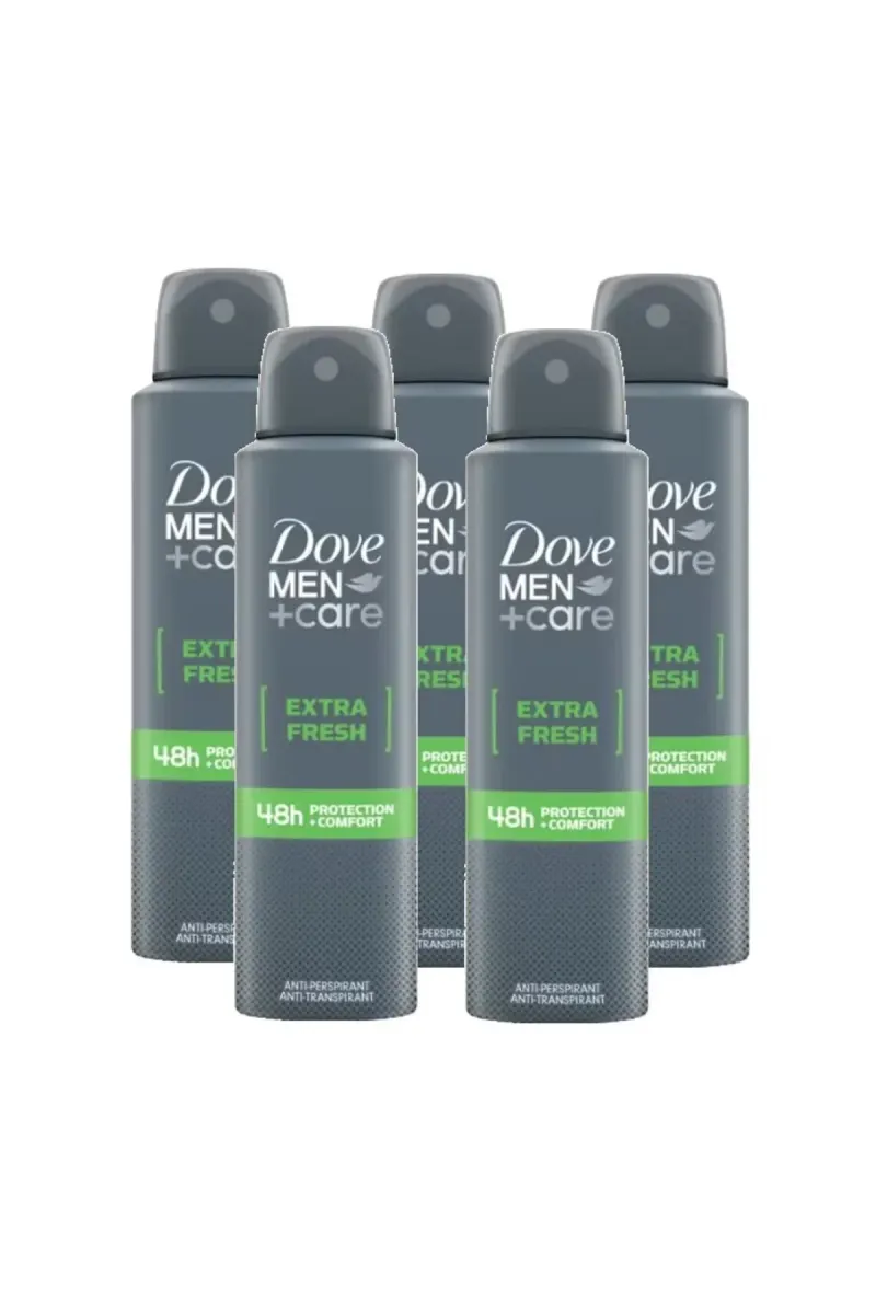 Deodorant spray barbati Dove Men Care+ Extra Fresh, 5 x 200 ml