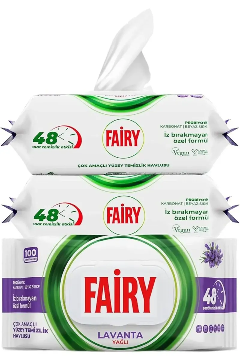 Surface Cleaning Wipes, Lavender 3 x 100 pack
