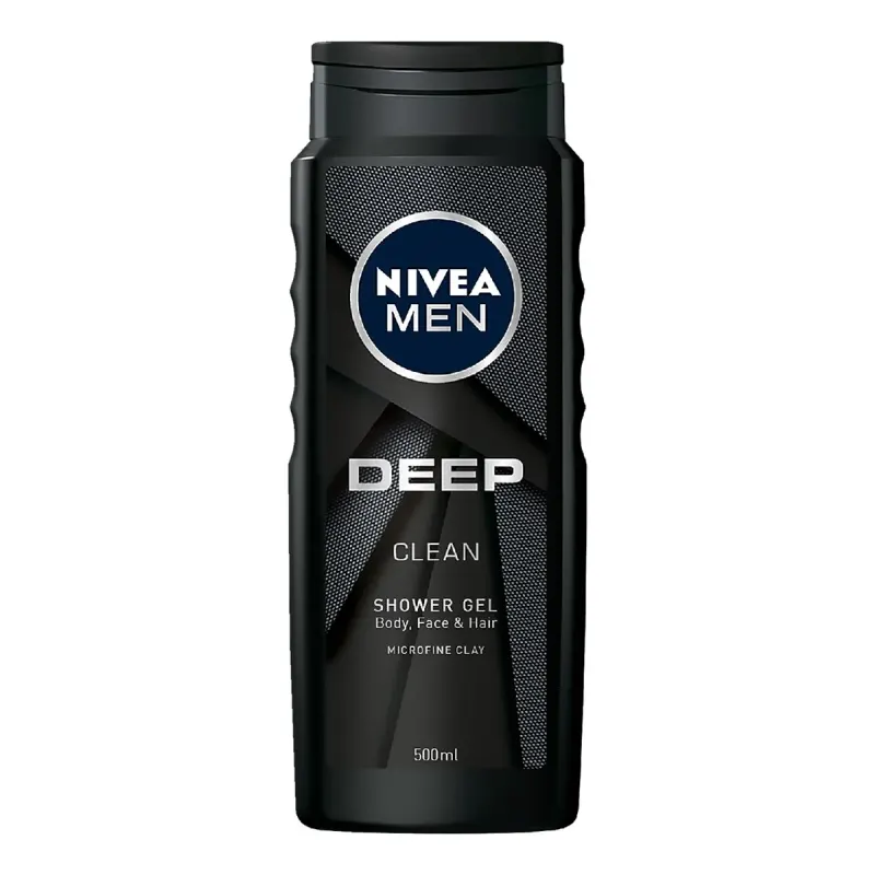 NIVEA Men Deep Clean Gel Dus 500 ml