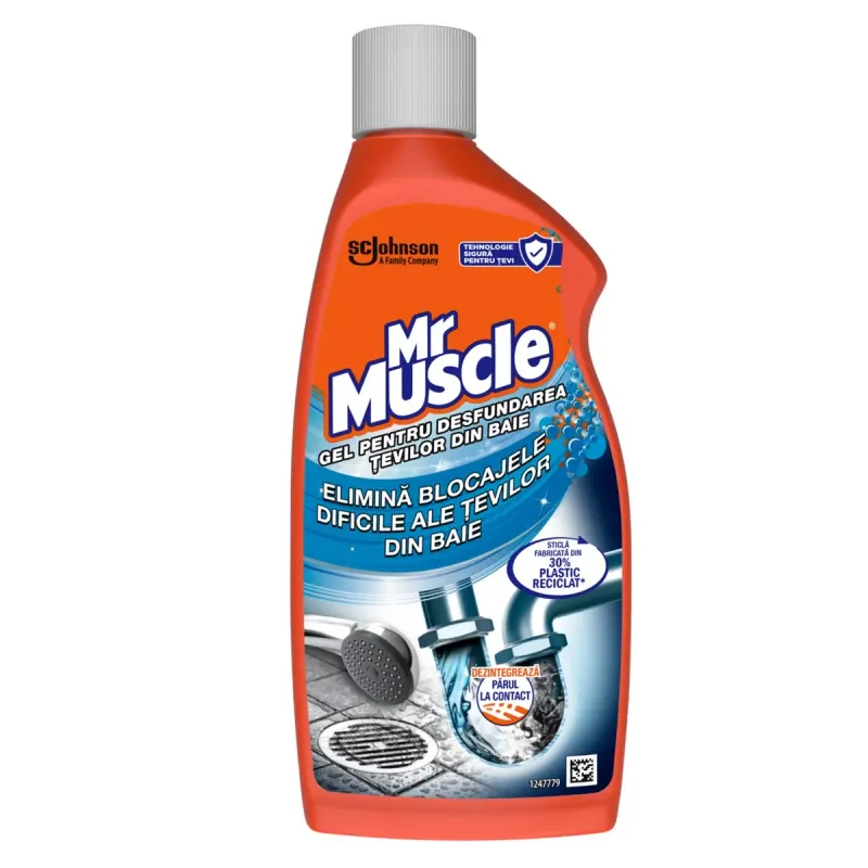 MR. MUSCLE Gel Desfundare Tevi Baie 500 ml