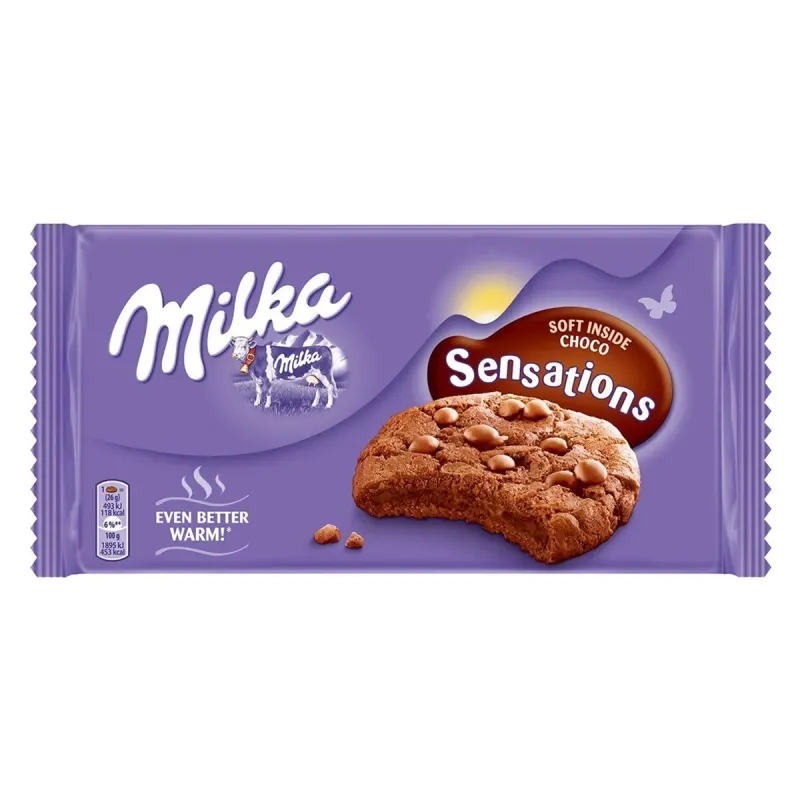 milka Sensation Fursecuri cu Ciocolata 156 g