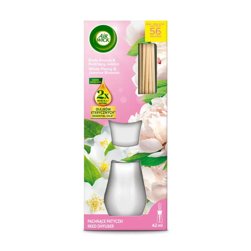 AIR WICK Reed Diffuser Odorizant Camera Bujor si Iasomie 42 ml