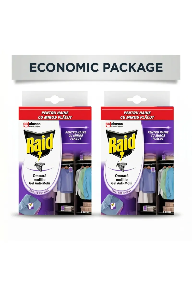 Pack 2 X Lavender Anti-Moth Gel 6 pcs