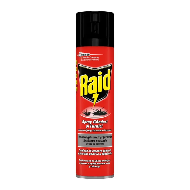 Raid Spray Impotriva Insectelor Taratoare 400 ml