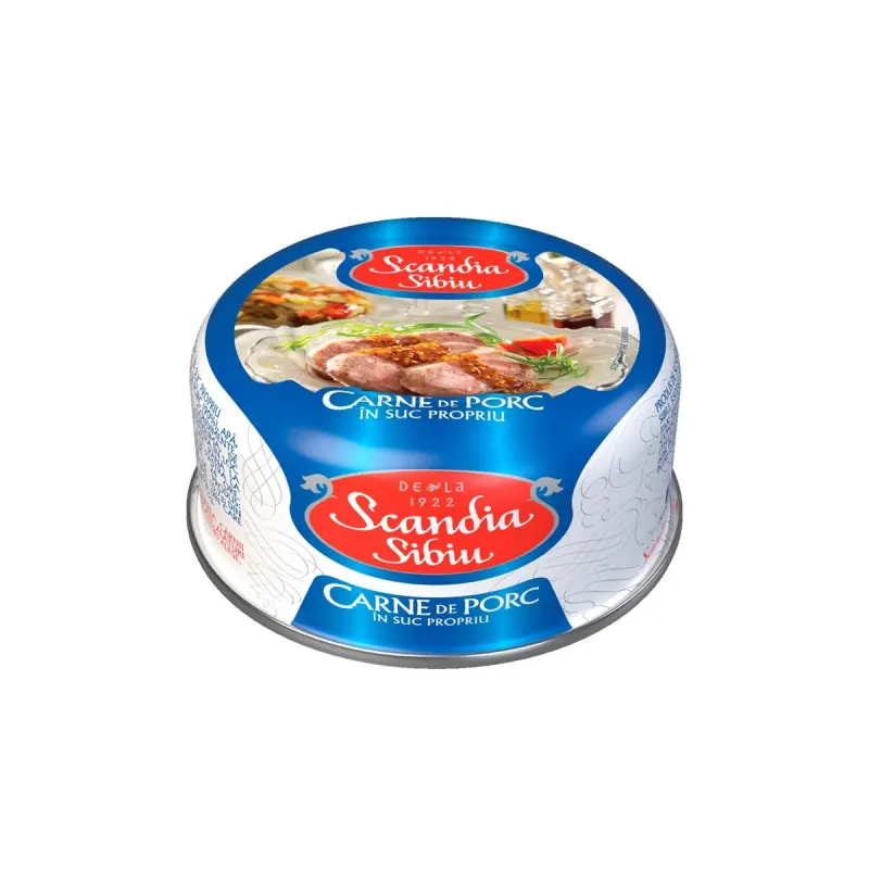 Scandia Sibiu Carne Porc in Suc Propriu 6 x 300 g
